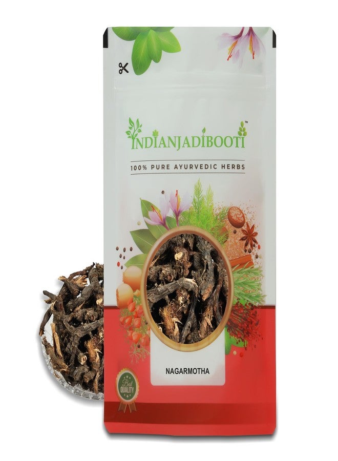 IndianJadiBooti Nagarmotha | Mustak - Cyperus Rotundus Rhizome - Nut Sedge Root - Tunga Gaddalu (100 Grams) - Image 1
